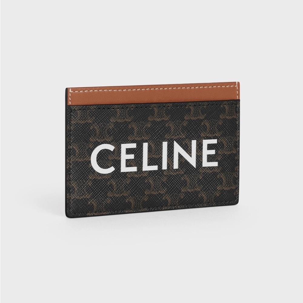 CELINE CARD HOLDER IN TRIOMPHE CANVAS - Picture 1 of 10